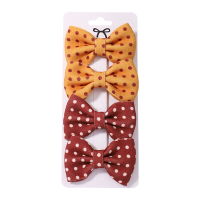 4 vnt. / rinkinys Leopardo taškeliais marginti lankeliai plaukų segtukai mergaitėms audiniai vintažiniai languoti lankai plaukų segtukai, galvos apdangalai, plaukų priedai