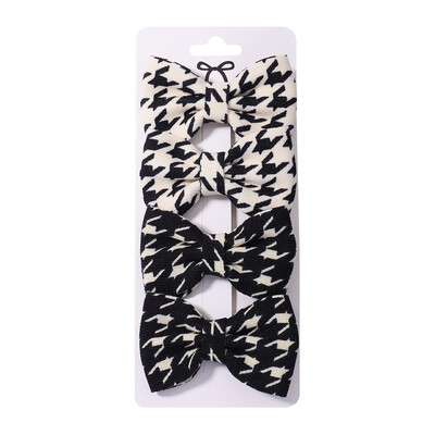 4 vnt. / rinkinys Leopardo taškeliais marginti lankeliai plaukų segtukai mergaitėms audiniai vintažiniai languoti lankai plaukų segtukai, galvos apdangalai, plaukų priedai