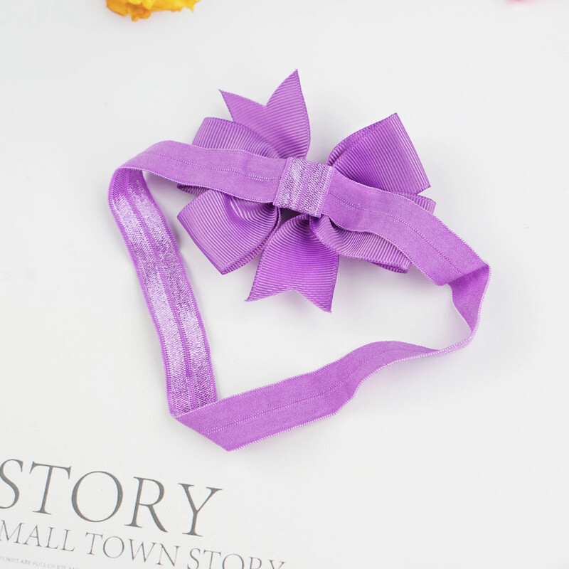 10 vienetų mergaičių galvos juostos 3 colių Grosgrain juostelės plaukų lankeliai, skirti kūdikiams, kūdikiams ir mažiems vaikams