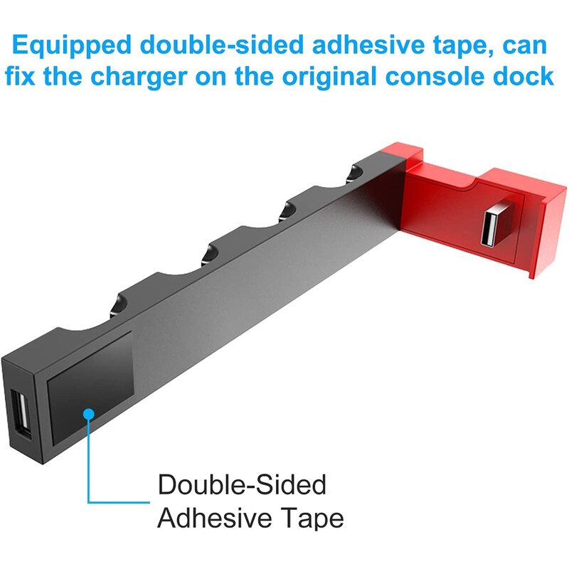 IPEGA PG-9186 Joycon töltődokkoló állomás kapcsolóhoz és OLED-hez - Akár 4 vezérlőt tölthet, kompatibilis a kapcsolóval és az OLED modellel