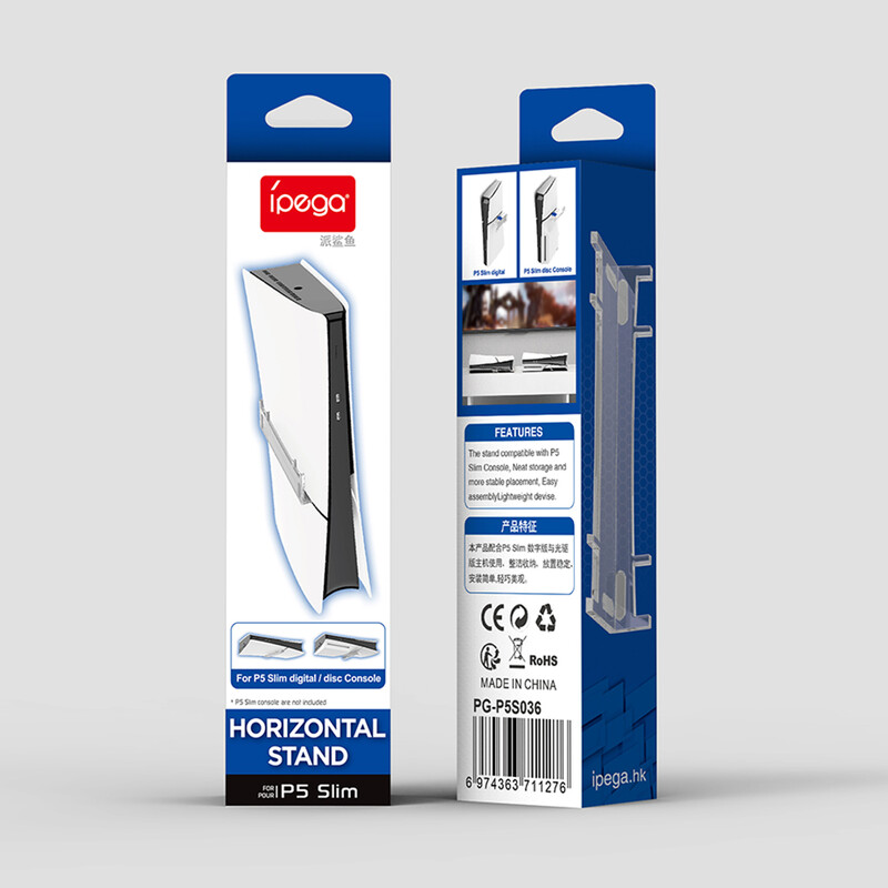 Za PS5 Slim Desktop Base Držač za podršku Horizontalni konzolni stalak Ušteda prostora Nosač za postavljanje za PS5 Slim Disc&Digital Edition