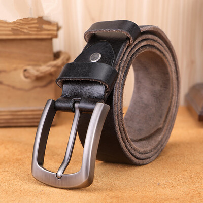 Természetes marhabőr öv férfi keményfém csathoz puha eredeti marhabőr férfi bőr öv egyedi textúrájú valódi bőr farmer öv