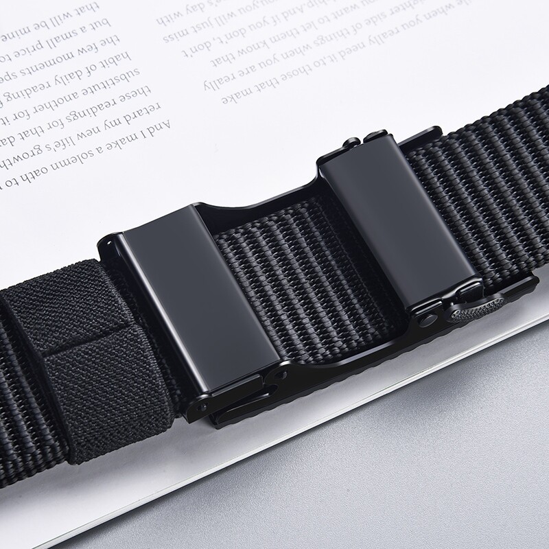 Férfi nejlon automata öv Férfi katonai taktikai öv férfi katonai vászon övek kiváló minőségű farmernadrág divatos luxus szíj HQ123