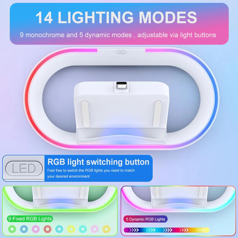 Type-C RGB priključna stanica za punjenje za Playstation Portal Console Punjač Postolje Baza Držač za PS5 PS Portal Dodaci