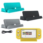 Nabíjací stojan s USB typu C pre konzolu Nintendo Switch, dokovací držiak pre konzolu NS Switch Lite, nabíjací stojan pre mini dokovaciu stanicu