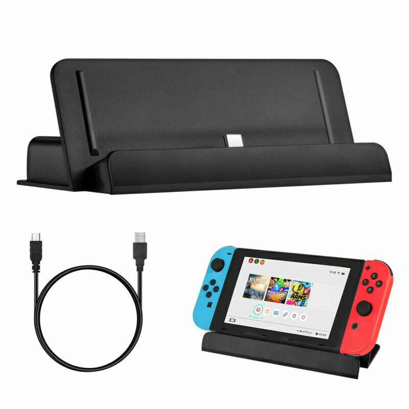 Nabíjací stojan s USB typu C pre konzolu Nintendo Switch, dokovací držiak pre konzolu NS Switch Lite, nabíjací stojan pre mini dokovaciu stanicu