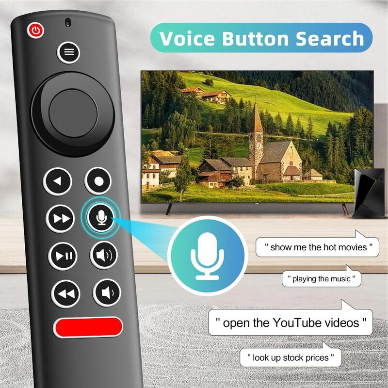 Hangvezérlő NVIDIA Shield Android TV 4K 2015 2017 2019TV Cube STB távirányító hangfunkciós távirányító elemmel működik