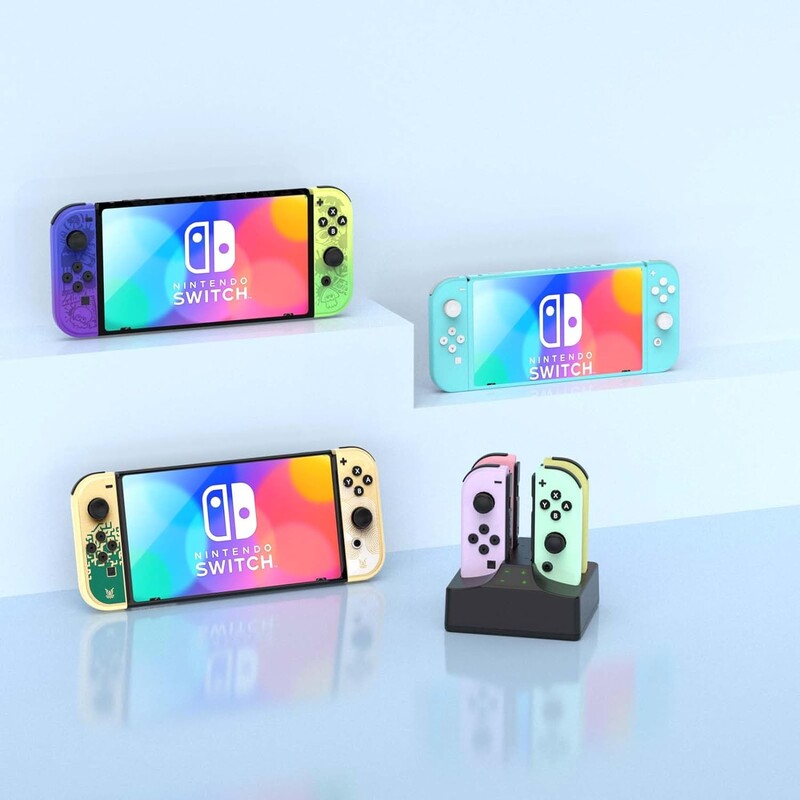 Dock de încărcare pentru Nintendo Switch Stație de încărcare OLED pentru Switch Joy-con cu USB Type-C Accesorii pentru jocuri Suporturi de încărcare