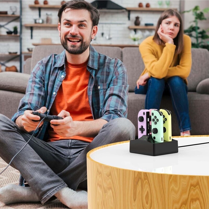 Dock de încărcare pentru Nintendo Switch Stație de încărcare OLED pentru Switch Joy-con cu USB Type-C Accesorii pentru jocuri Suporturi de încărcare