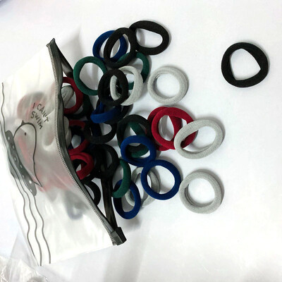 50 vnt / rinkinys Merginos 3 cm Spalvingi Plaukai Guminės juostelės Baby Scrunchies Pack Elastic Plaukų Kaklaraiščiai Vaikams Balti plaukų žiedai Guminė galvos juostelė