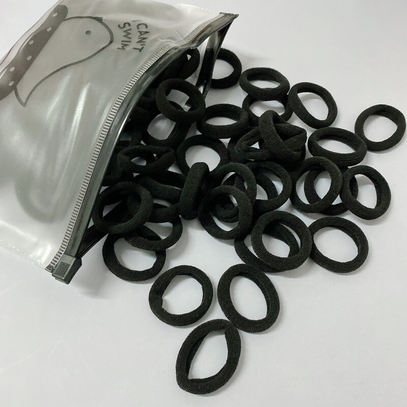 50 vnt / rinkinys Merginos 3 cm Spalvingi Plaukai Guminės juostelės Baby Scrunchies Pack Elastic Plaukų Kaklaraiščiai Vaikams Balti plaukų žiedai Guminė galvos juostelė