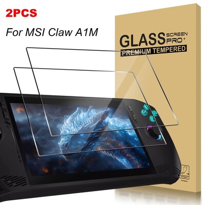 2 kom Dodaci za igre Zaštitnik zaslona Zaštitna folija za ručnu konzolu otporna na eksploziju 9H Anti-Scratch za MSI Claw A1M