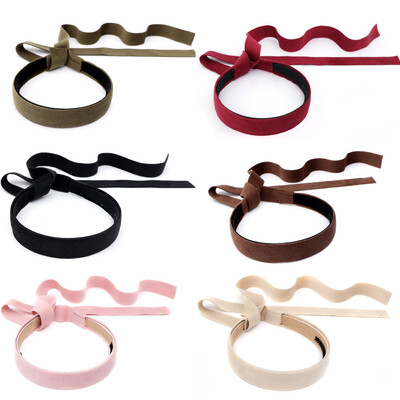 001O Kockás bársony szalag Hajpánt Aranyos Hajtűk Lányok Hajpánt Barrettes Solid Clip Kids Fejfedők Divat Haj kiegészítők