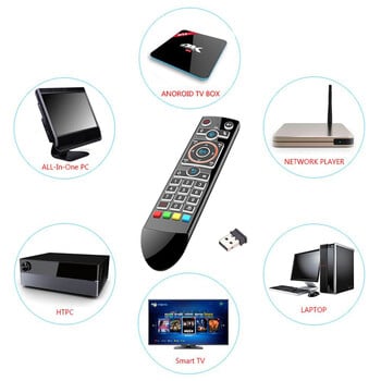 Q2 Backlit Air Mouse Wireless Air Mouse IR Learning 2.4GHz RF гласово дистанционно управление за компютър Android TV Box дистанционно управление