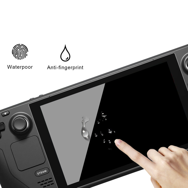 2 paketa Zaštitni ekran od kaljenog stakla za Steam Deck 9H Dodaci za zaštitu od kaljenog stakla za Steam Deck
