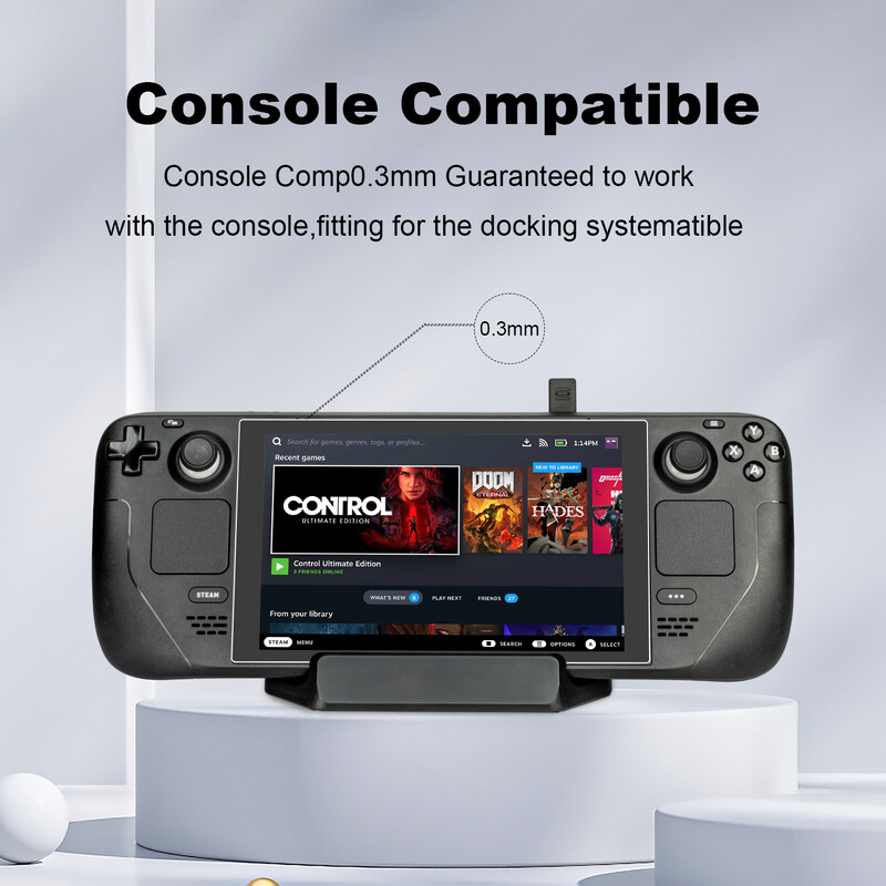 2 paketa Zaštitni ekran od kaljenog stakla za Steam Deck 9H Dodaci za zaštitu od kaljenog stakla za Steam Deck