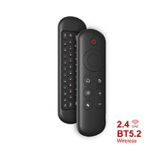 M5 BT 2.4G Wireless Air Mouse Voice Remote Control BT5.2 Gyroscope IR Learning Backlit Mini Keyboard for Android TV BOX PC