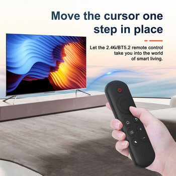 M5 BT 2.4G Wireless Air Mouse Voice Remote Control BT5.2 Gyroscope IR Learning Backlit Mini Keyboard for Android TV BOX PC