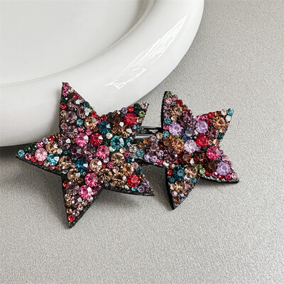 1 db új aranyos hercegnő Pentagram lányok hajtűk Gyerekek Szép fejfedők Hajfogó Hajkapcsok Barrettes Hajkiegészítők