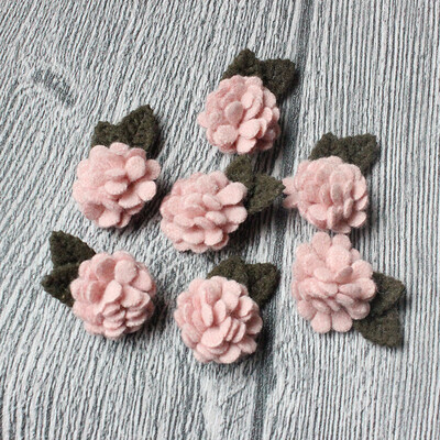 10 buc/lot, mini flori artificiale din pâslă de lână, pentru rochii, accesoriu pentru bandă de păr cu trandafiri pentru decorațiuni de nuntă