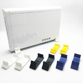 Új műanyag függőleges tartóállvány Wii U konzolhoz műanyag állvány, egy pár fekete