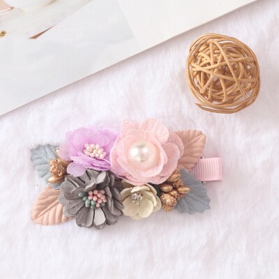 Kislány hajcsattok Hajtű Aranyos Baba Újszülött Fej Virág Kisgyermek haj Barrettes Fejfedők Gyerek haj Kiegészítők