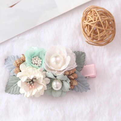 Kislány hajcsattok Hajtű Aranyos Baba Újszülött Fej Virág Kisgyermek haj Barrettes Fejfedők Gyerek haj Kiegészítők