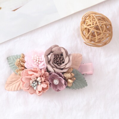 Kislány hajcsattok Hajtű Aranyos Baba Újszülött Fej Virág Kisgyermek haj Barrettes Fejfedők Gyerek haj Kiegészítők