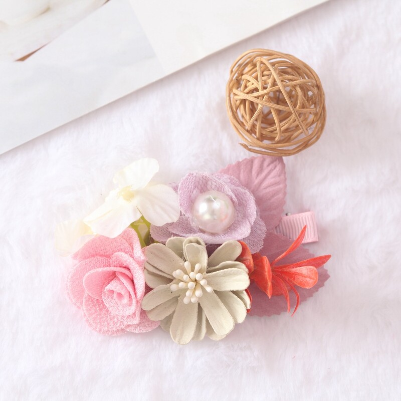 Kislány hajcsattok Hajtű Aranyos Baba Újszülött Fej Virág Kisgyermek haj Barrettes Fejfedők Gyerek haj Kiegészítők
