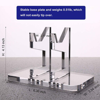 Стойка за дръжка за игра Акрилна скоба за контролер за игри Поддръжка Прозрачни аксесоари за Switch Pro/PS5/Xbox Series X/PS4 Джойстик