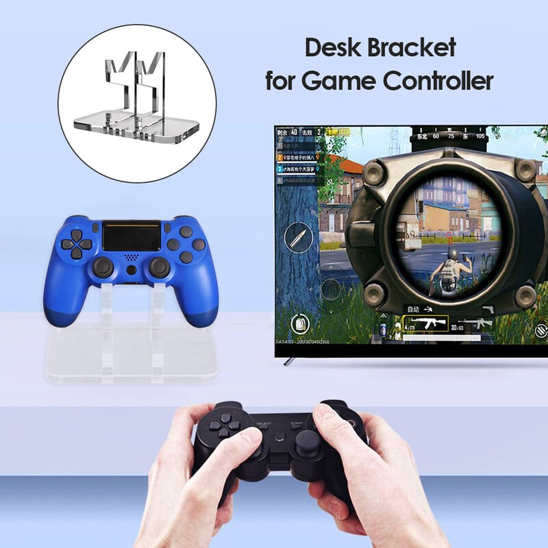 Stojan na hernú rukoväť, akrylový držiak herného ovládača, priehľadné príslušenstvo pre joystick Switch Pro/PS5/Xbox Series X/PS4