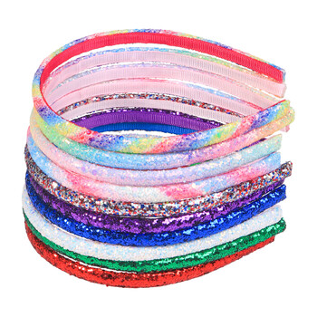 1PC Cute Girls Headbands Glitter Sparkly Hairbands Rainbow Headbands for Kids Παιδικά αξεσουάρ μαλλιών