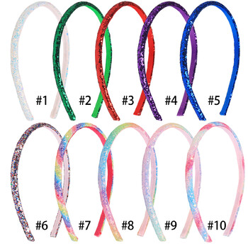 1PC Cute Girls Headbands Glitter Sparkly Hairbands Rainbow Headbands for Kids Παιδικά αξεσουάρ μαλλιών