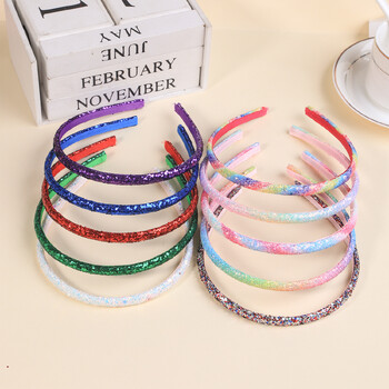 1PC Cute Girls Headbands Glitter Sparkly Hairbands Rainbow Headbands for Kids Παιδικά αξεσουάρ μαλλιών