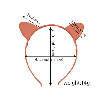 12 τμχ/σετ Κοριτσίστικες κορδέλες για αυτιά γάτας Ματ Πλαστικό κεφαλόδεσμο Kitty Ears Hairbands Οικογενειακή διακόσμηση για πάρτι Αξεσουάρ μαλλιών