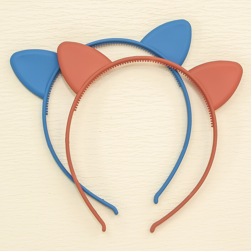 12 bucăți/set bentite pentru urechi de pisică pentru fete, din plastic mat, bentițe pentru urechi de pisică, bentițe pentru păr pentru decorare de familie, accesorii pentru păr pentru petrecere