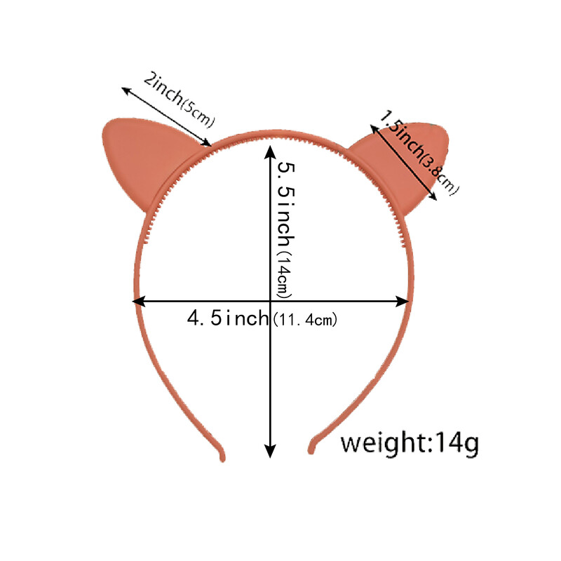 12 bucăți/set bentite pentru urechi de pisică pentru fete, din plastic mat, bentițe pentru urechi de pisică, bentițe pentru păr pentru decorare de familie, accesorii pentru păr pentru petrecere