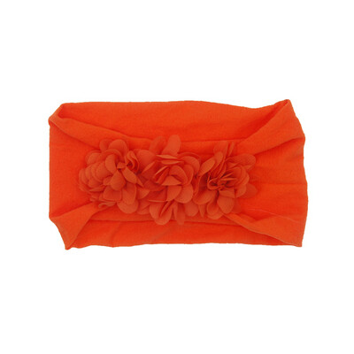 Značková batoľatá, dievčatká, detská šifónová kvetinová čelenka, strečový turban, zavinovacia fólia pre deti, dievčatá, vlasové doplnky
