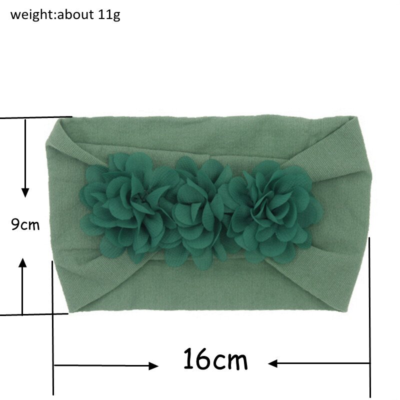 Značková batoľatá, dievčatká, detská šifónová kvetinová čelenka, strečový turban, zavinovacia fólia pre deti, dievčatá, vlasové doplnky