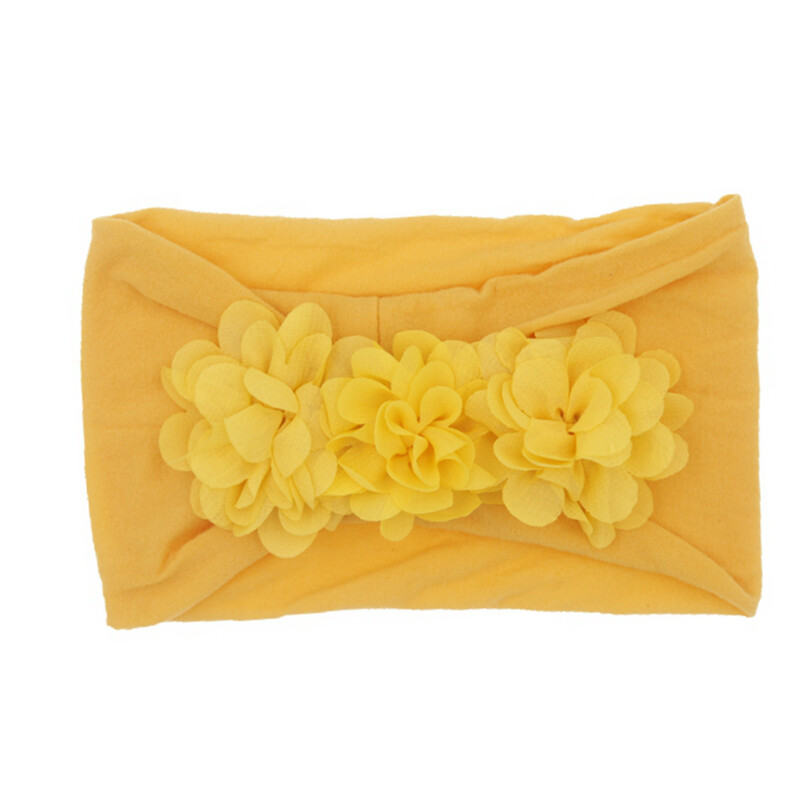 Značková batoľatá, dievčatká, detská šifónová kvetinová čelenka, strečový turban, zavinovacia fólia pre deti, dievčatá, vlasové doplnky