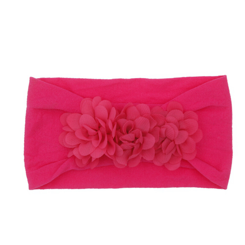 Značková batoľatá, dievčatká, detská šifónová kvetinová čelenka, strečový turban, zavinovacia fólia pre deti, dievčatá, vlasové doplnky