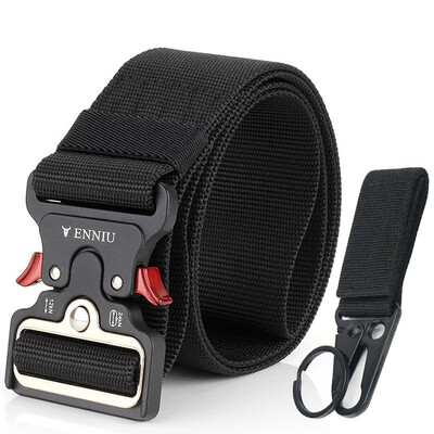 5 cm taktinis diržas vyrams, lydinio sagtis, greitai atsegamas, sunkus karinis armijos diržas, minkštas tvirtas nailoninis platus diržas lauke, vyriškos juostos