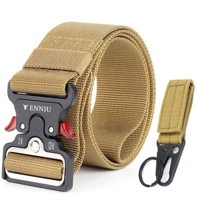 5 cm taktinis diržas vyrams, lydinio sagtis, greitai atsegamas, sunkus karinis armijos diržas, minkštas tvirtas nailoninis platus diržas lauke, vyriškos juostos