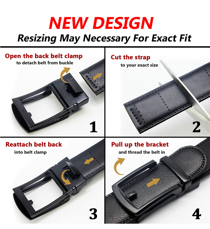 Férfi bőröv, dupla lánctalpas öv, fekete lyuk nélküli automatikus csattal, üzleti alkalmi, egyszerű, divatos, hozzáillő öltöny viselete