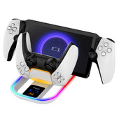 IPEGA PS5 Portal Charging Station for Playstation Portal Remote Player και PS5 Controller με καλώδιο φόρτισης και φως RGB