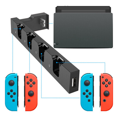 Dock de încărcare pentru controler Joy Con pentru Nintendo Switch Suport stație de suport Comutator NS Joy-Con Game Dock pentru încărcare