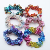 6 buc. Benzi elastice de păr pentru fete noi Scrunchies de păr pentru femei de culoare curcubeu Cravată de păr Coada de cal Suporturi de păr Accesorii de păr Cadou