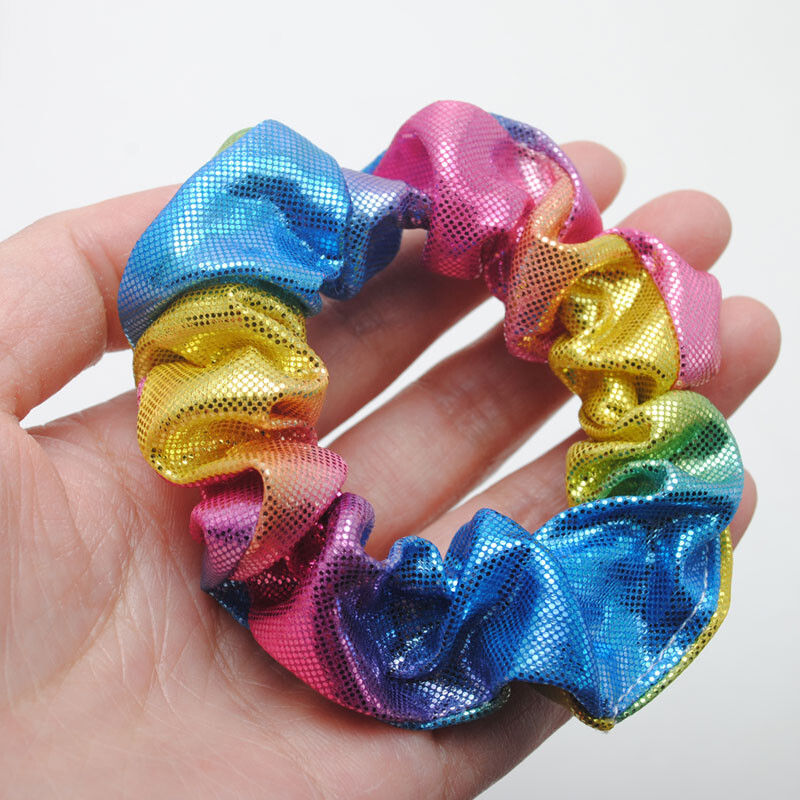 6 buc. Benzi elastice de păr pentru fete noi Scrunchies de păr pentru femei de culoare curcubeu Cravată de păr Coada de cal Suporturi de păr Accesorii de păr Cadou