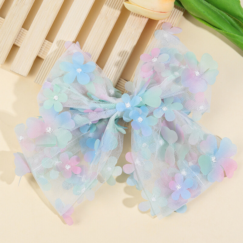 ncmama Mode Sieviešu Tīkls Ziedi Matu Loki Spraudītes Jauki Lieli Bowknote Matu Spraudītes Sieviešu Matu Skavas Meiteņu Galvassegas Matu Aksesuāri