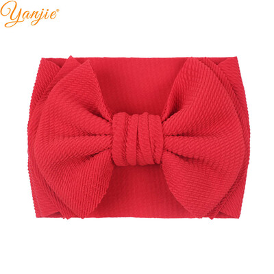 Fundă mare de păr de modă 7 inchi, bentite pentru fete, drăguț, banda elastică de păr pentru copii, turban solid pentru copii, accesorii de păr de vară 2022